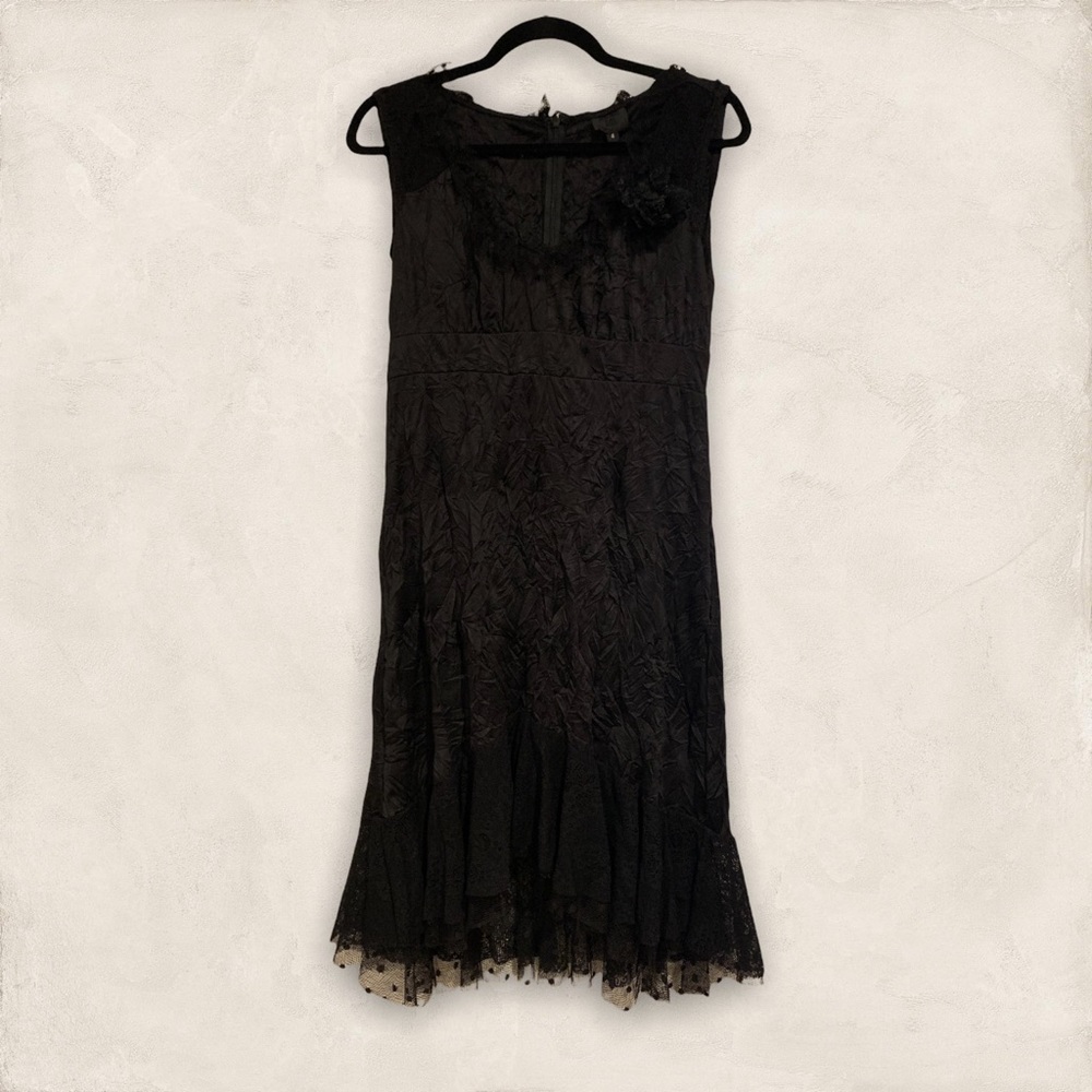 Anna Sui Chiffon Dress (Black)